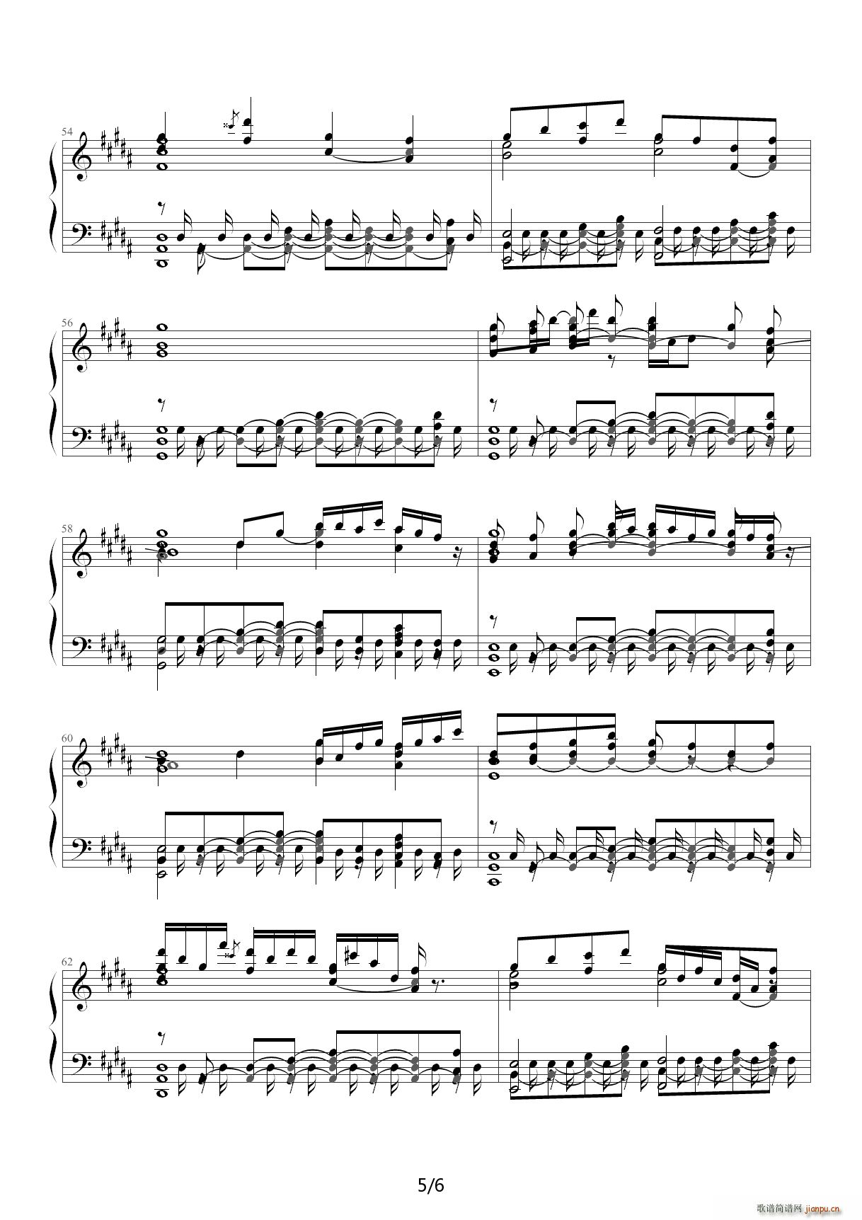 NORMAL 旧地z街道を行く 东方地灵殿第4面 F调(钢琴谱)5