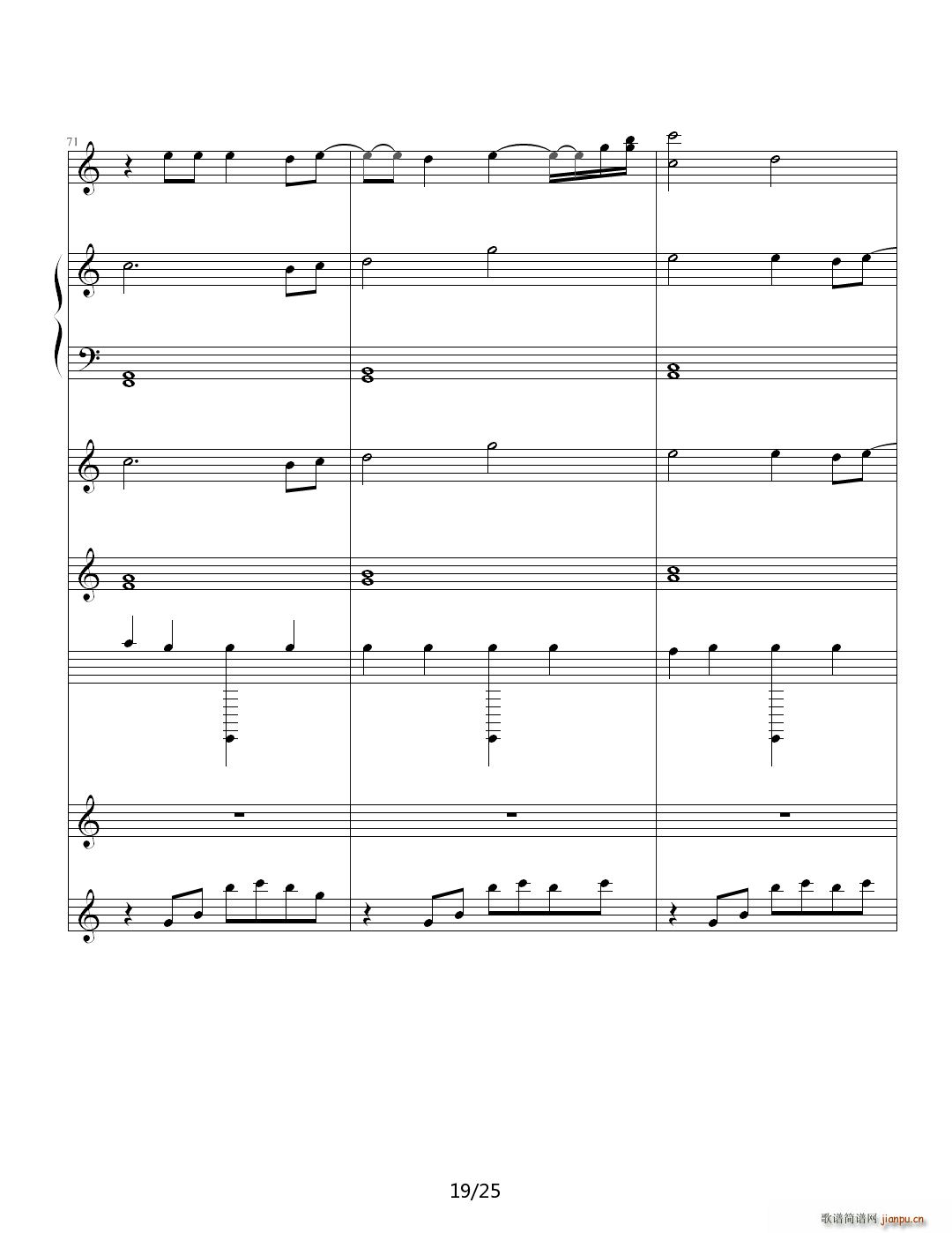 Waiting for you C调(钢琴谱)19