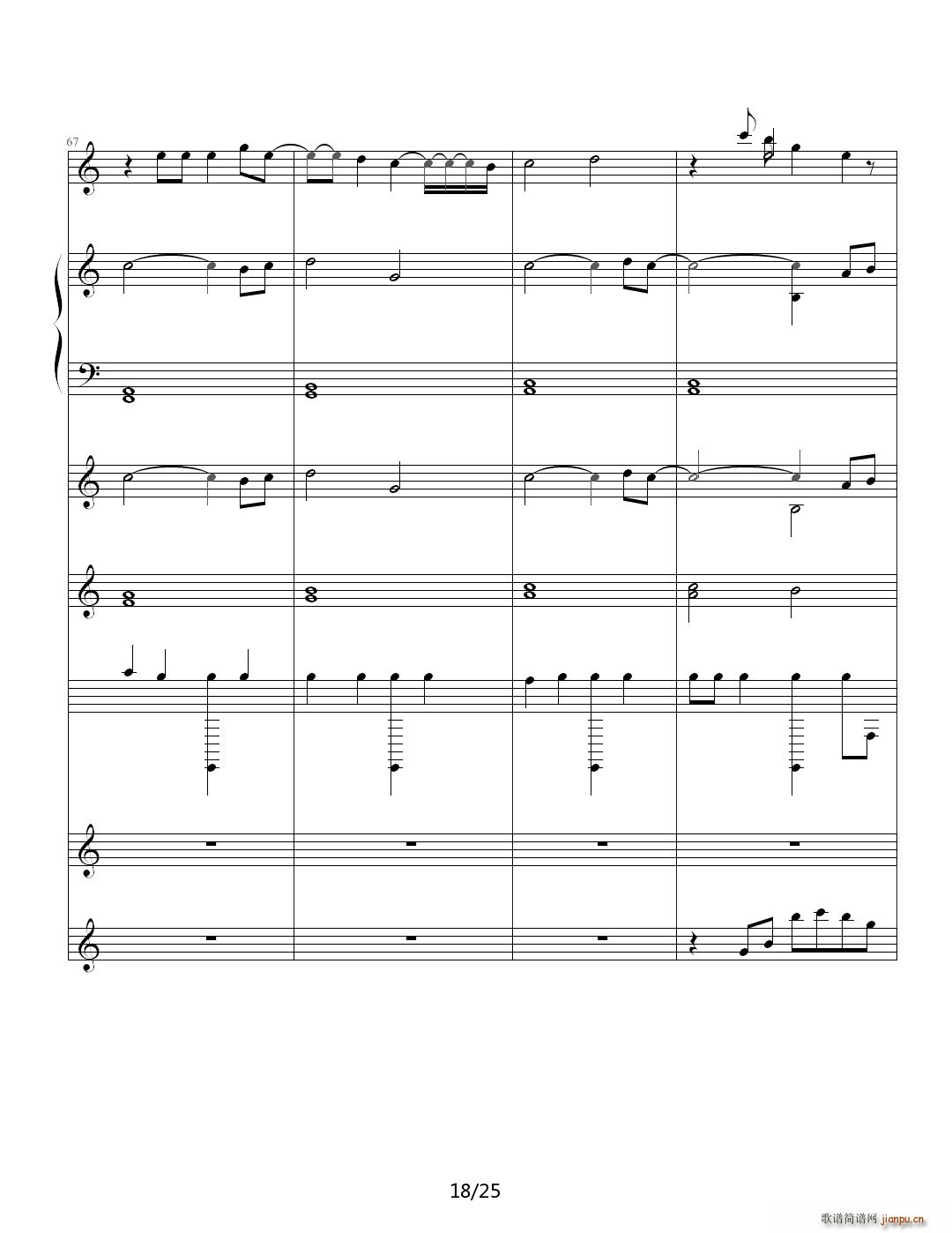 Waiting for you C调(钢琴谱)18