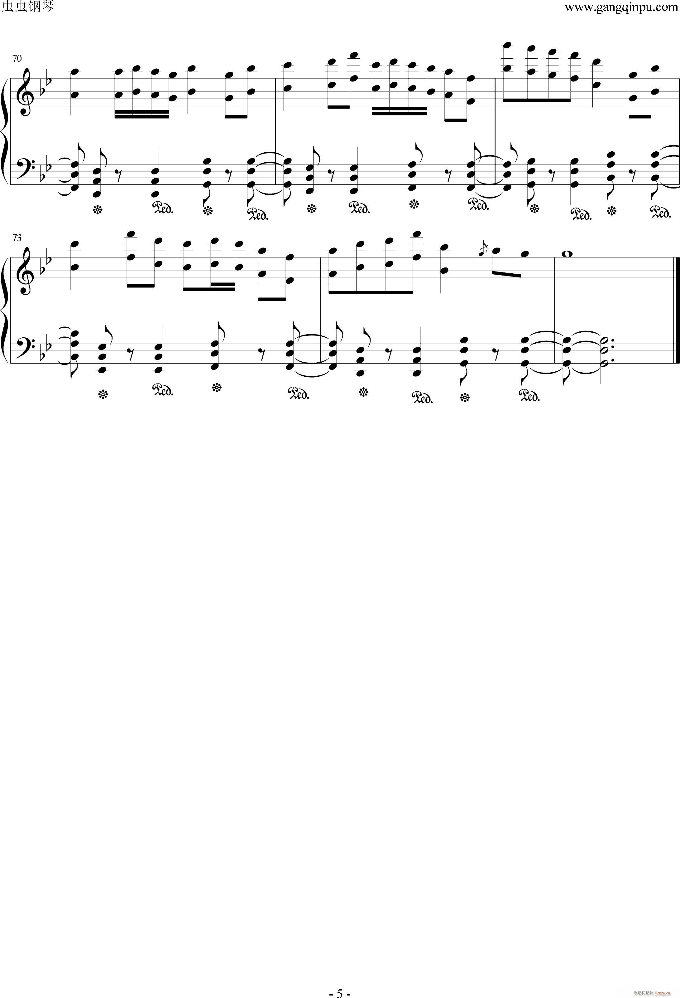 Sakura Reflection(钢琴谱)5