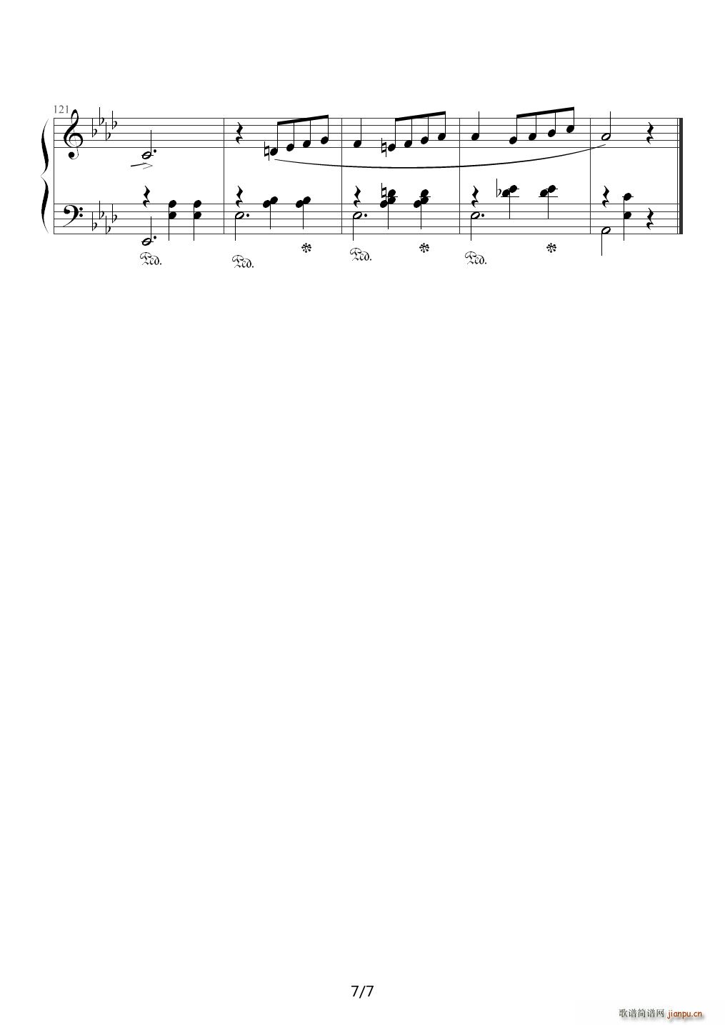 中央音乐学院钢琴 降A调(钢琴谱)7