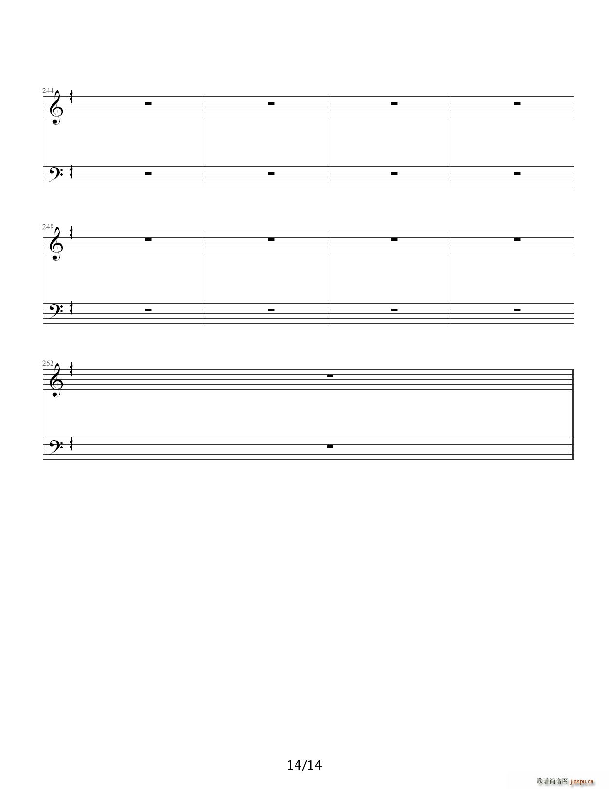 森林中的一夜 G调(钢琴谱)14