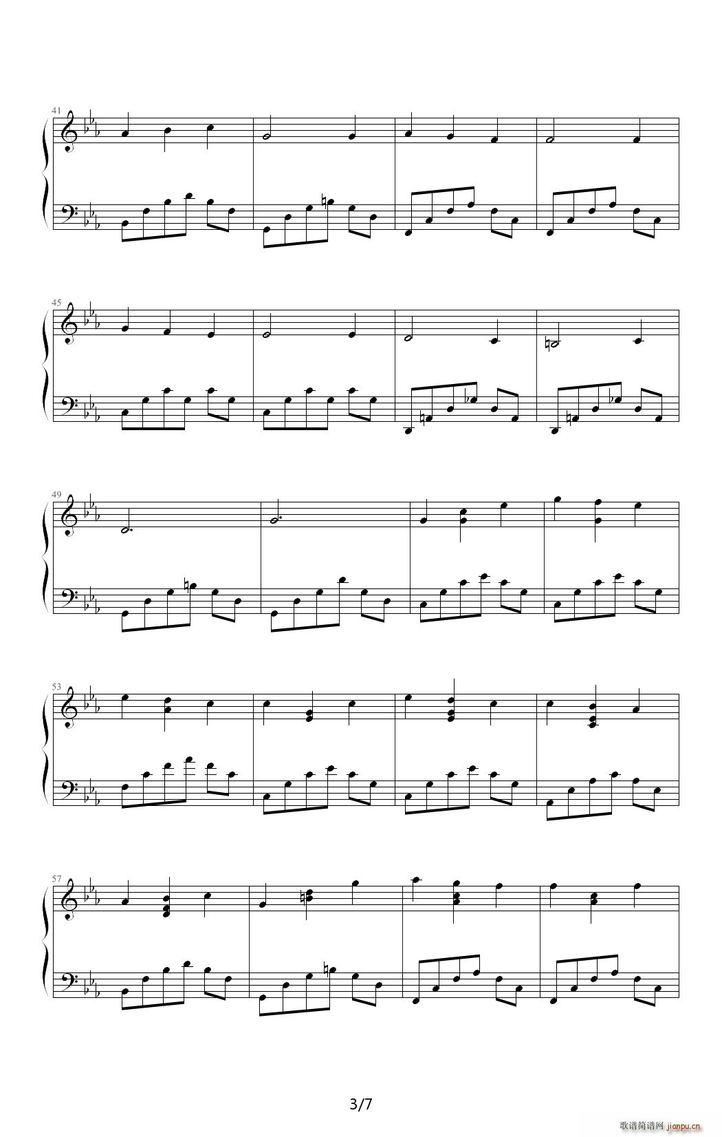 Dream Start 降E调(钢琴谱)3