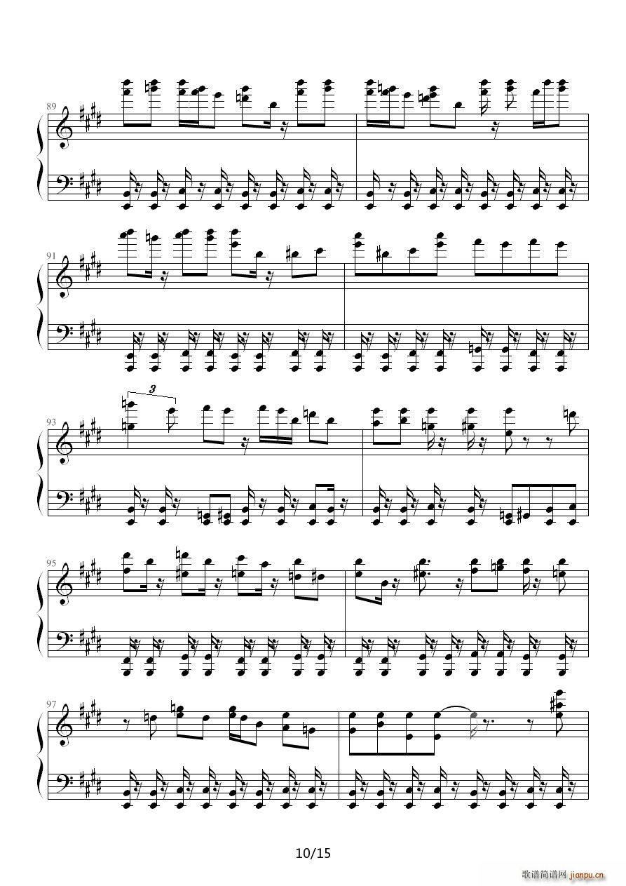 春运 E调(钢琴谱)10