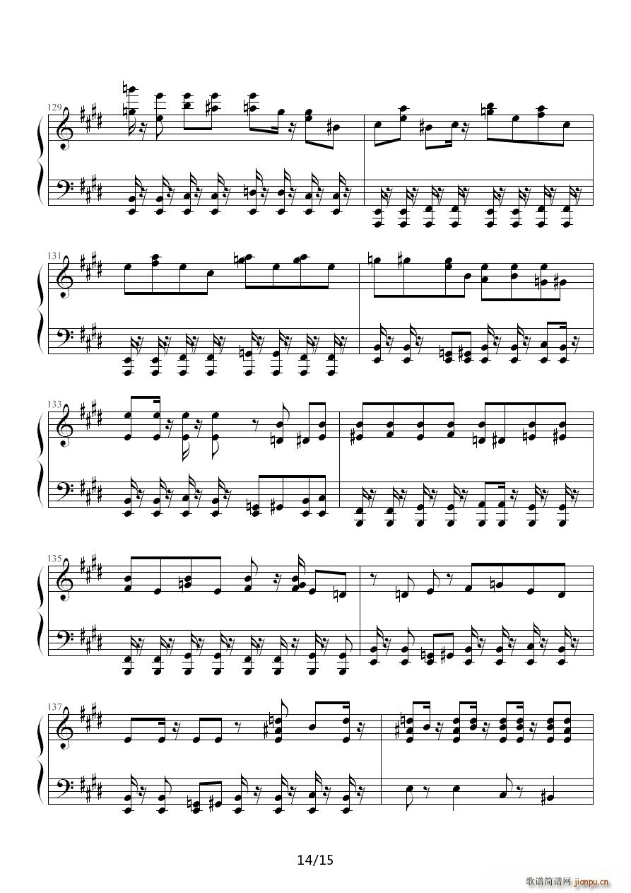 春运 E调(钢琴谱)14