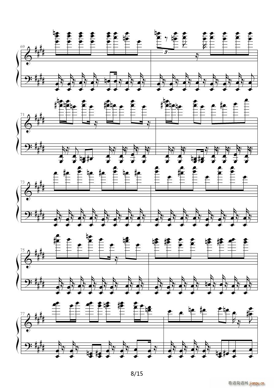 春运 E调(钢琴谱)8