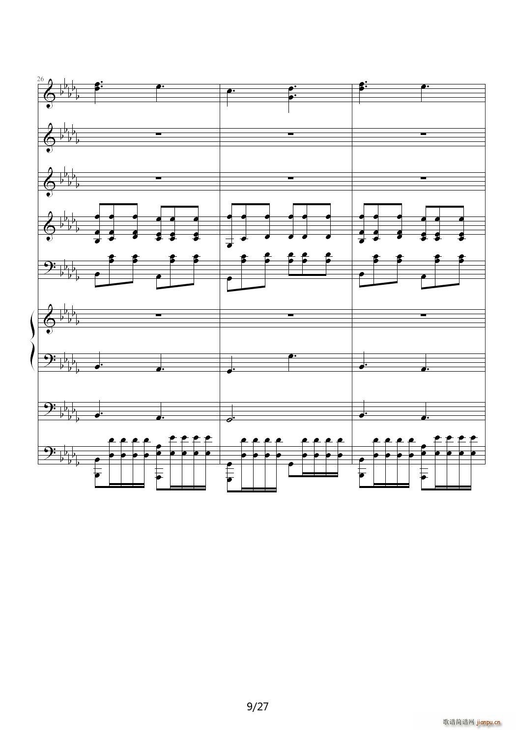 爱丽丝的小女儿 降D调(钢琴谱)9