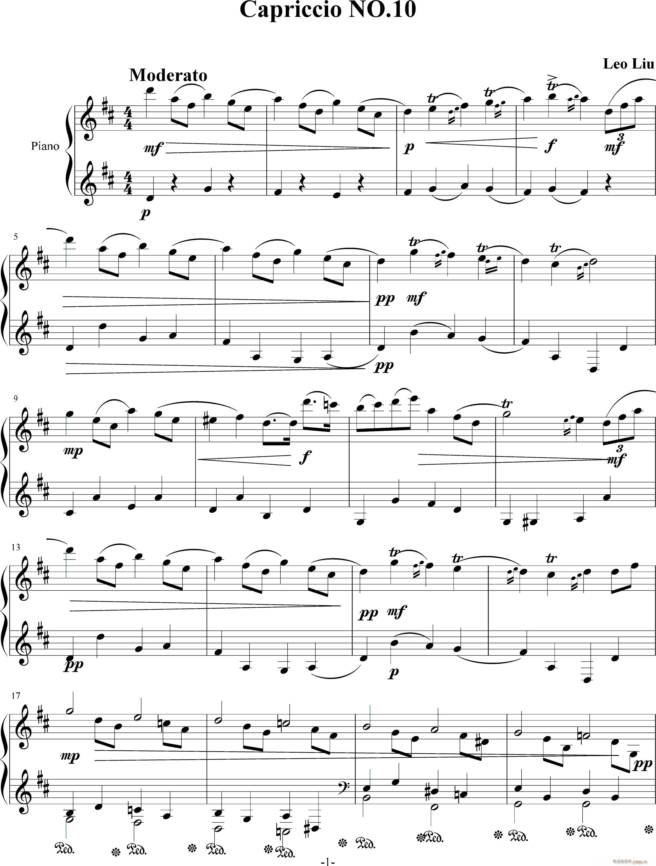 随想曲10 无题(钢琴谱)1