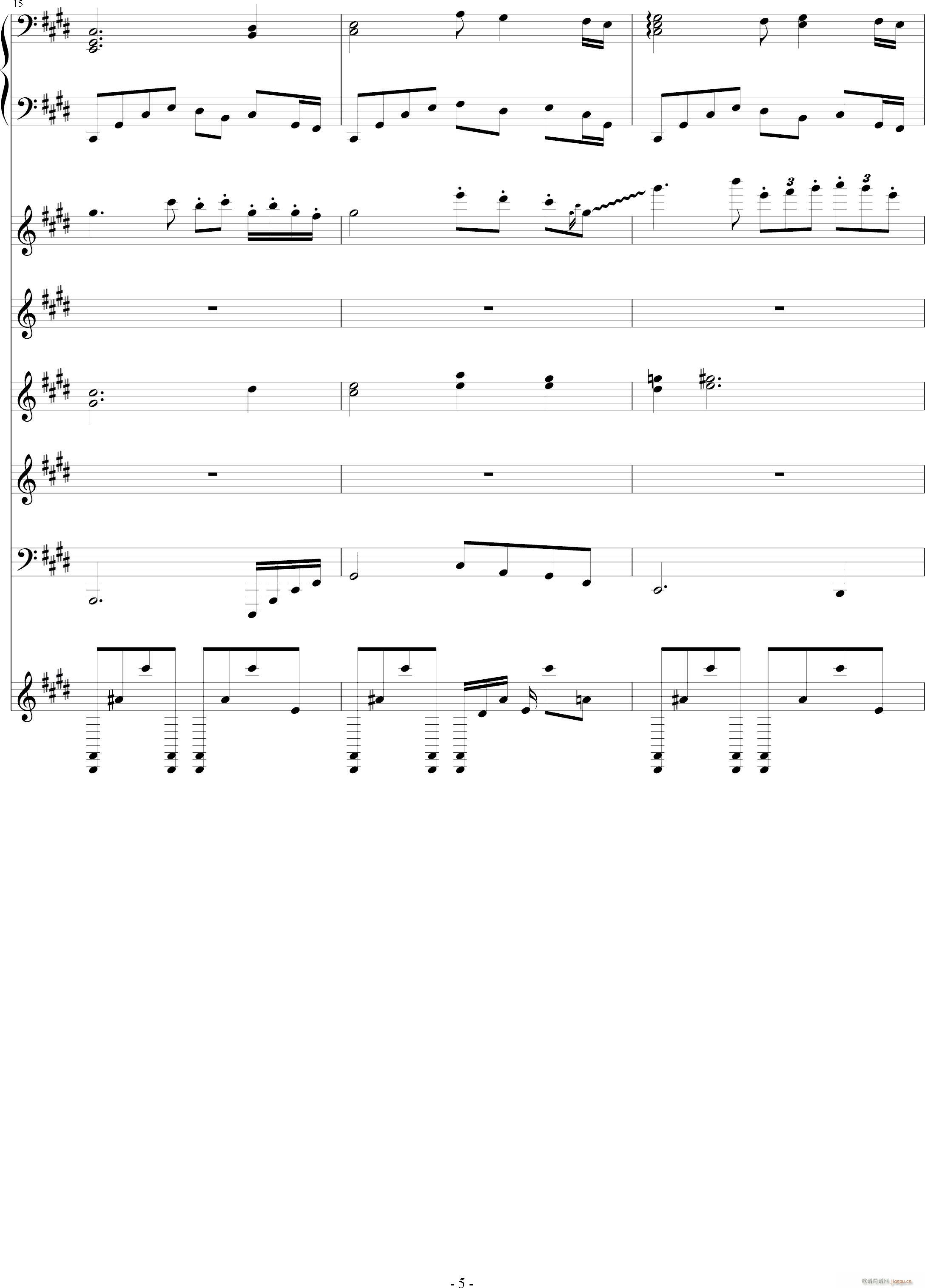 月の六重奏II(钢琴谱)5