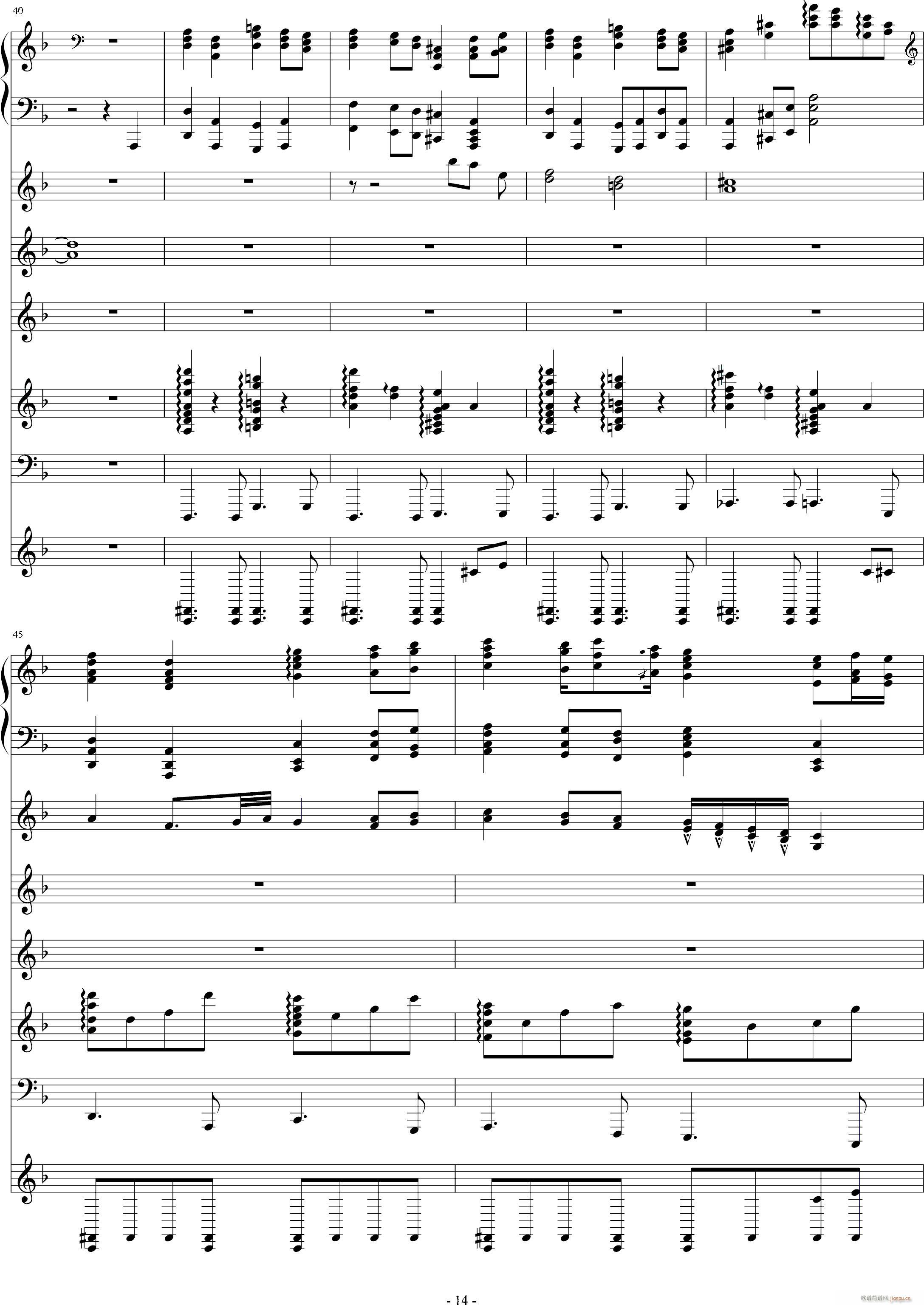 月の六重奏II(钢琴谱)14