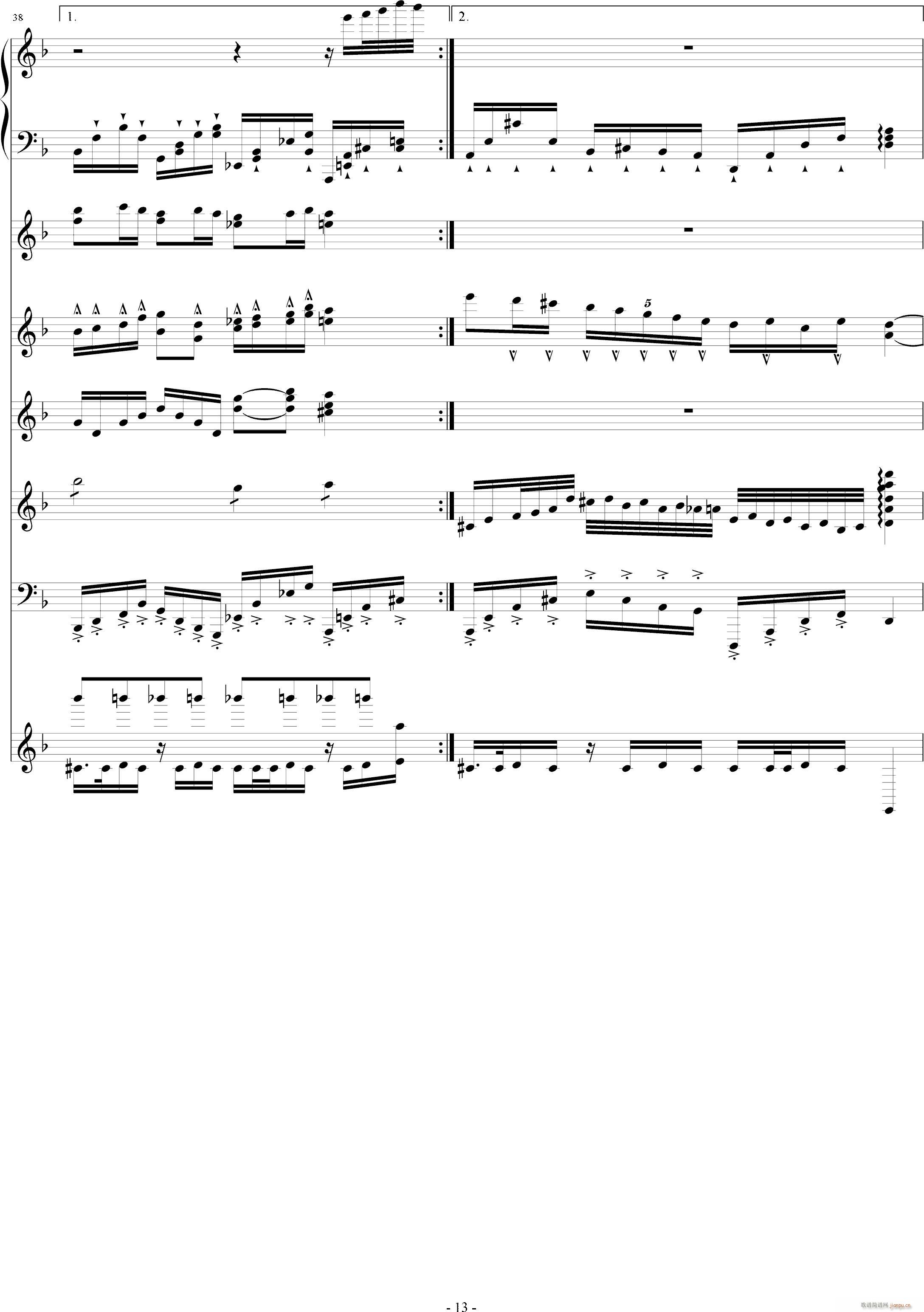 月の六重奏II(钢琴谱)13