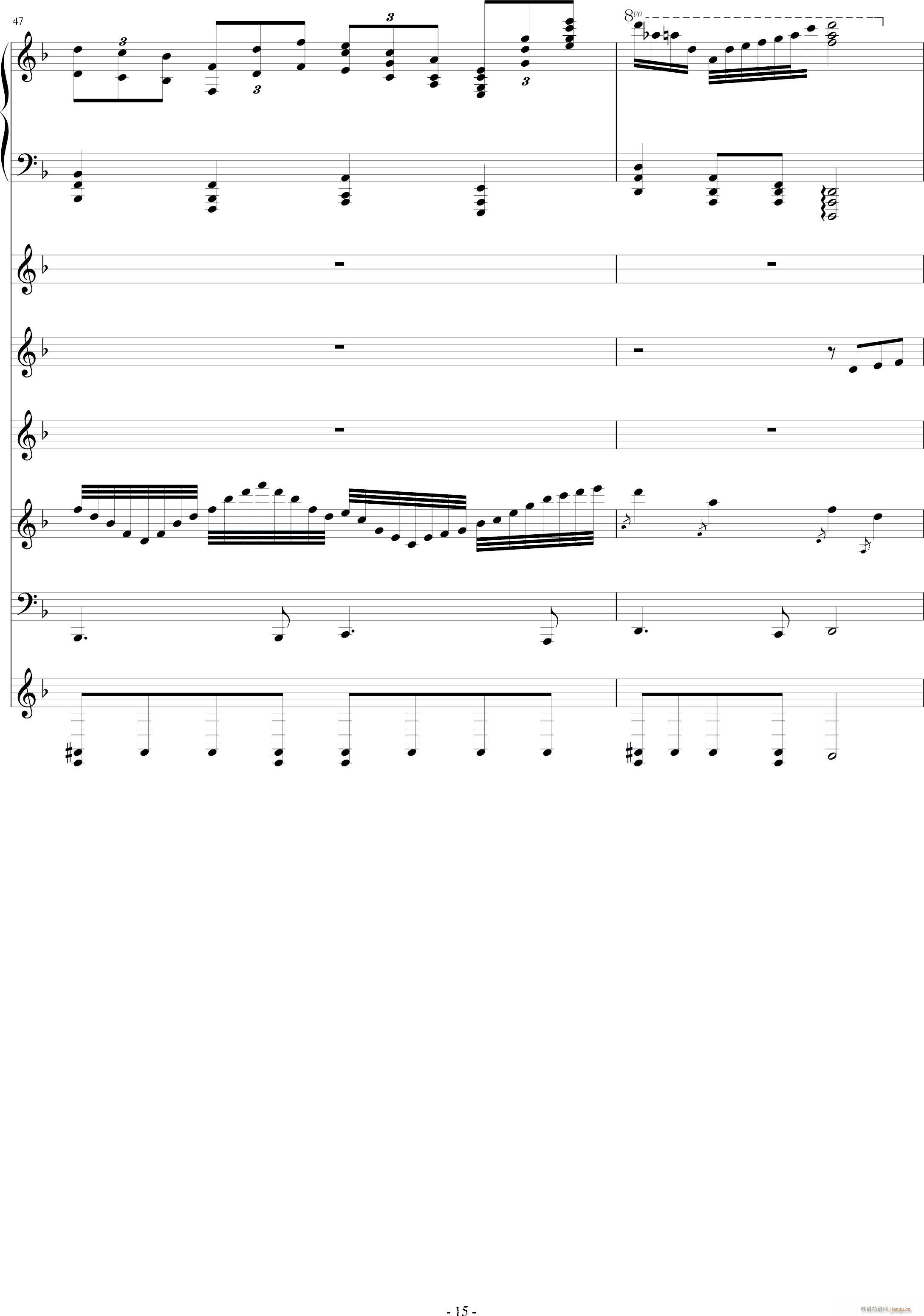 月の六重奏II(钢琴谱)15