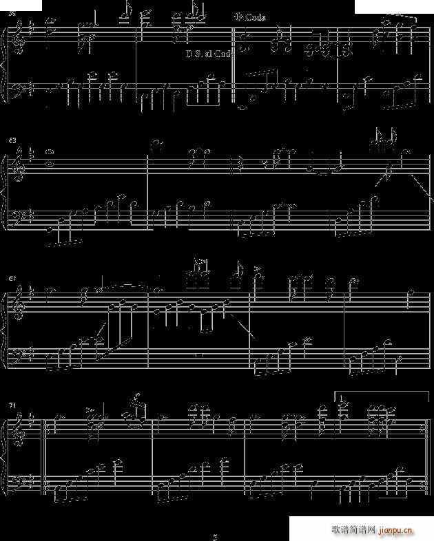 to take to hold(钢琴谱)5