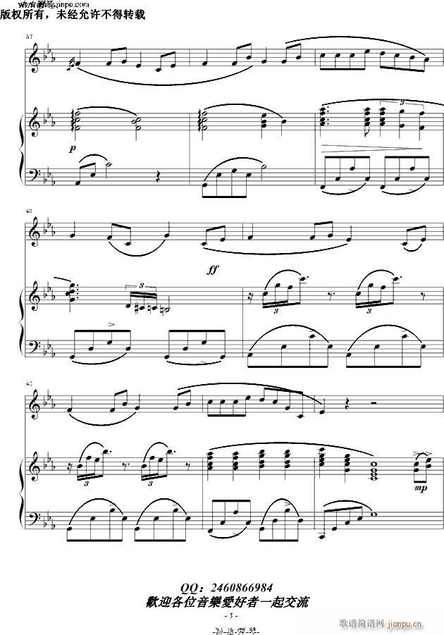 风之甬道 钢琴 提琴版(钢琴谱)5