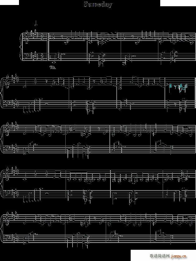 somedaydream high ost(钢琴谱)1