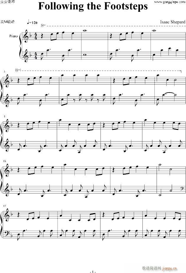 Following the Footsteps(钢琴谱)1