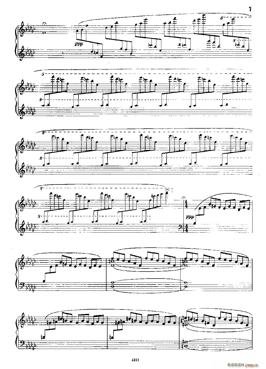 山泉 钢琴独奏曲(钢琴谱)6