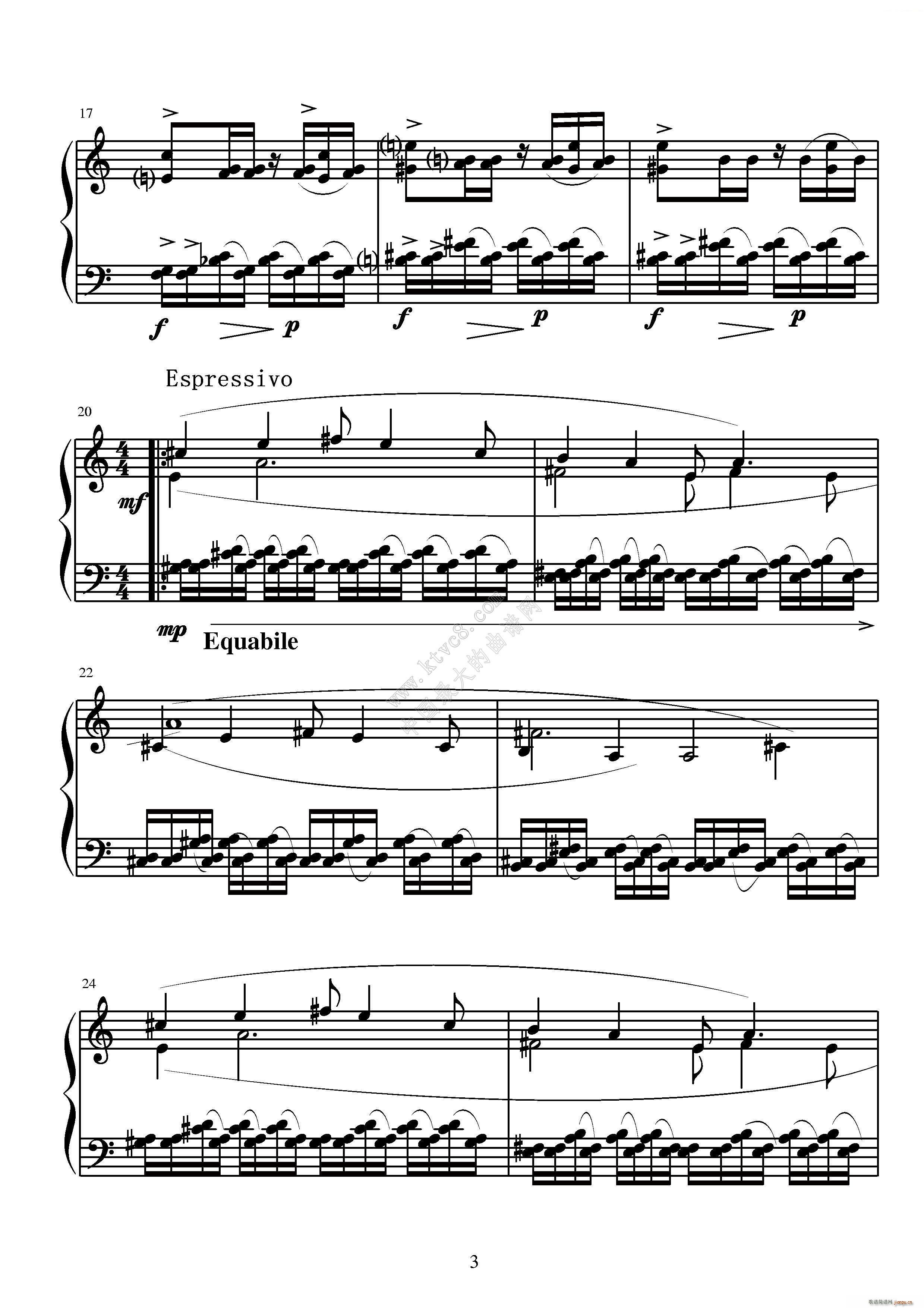 第五钢琴奏鸣曲(钢琴谱)3