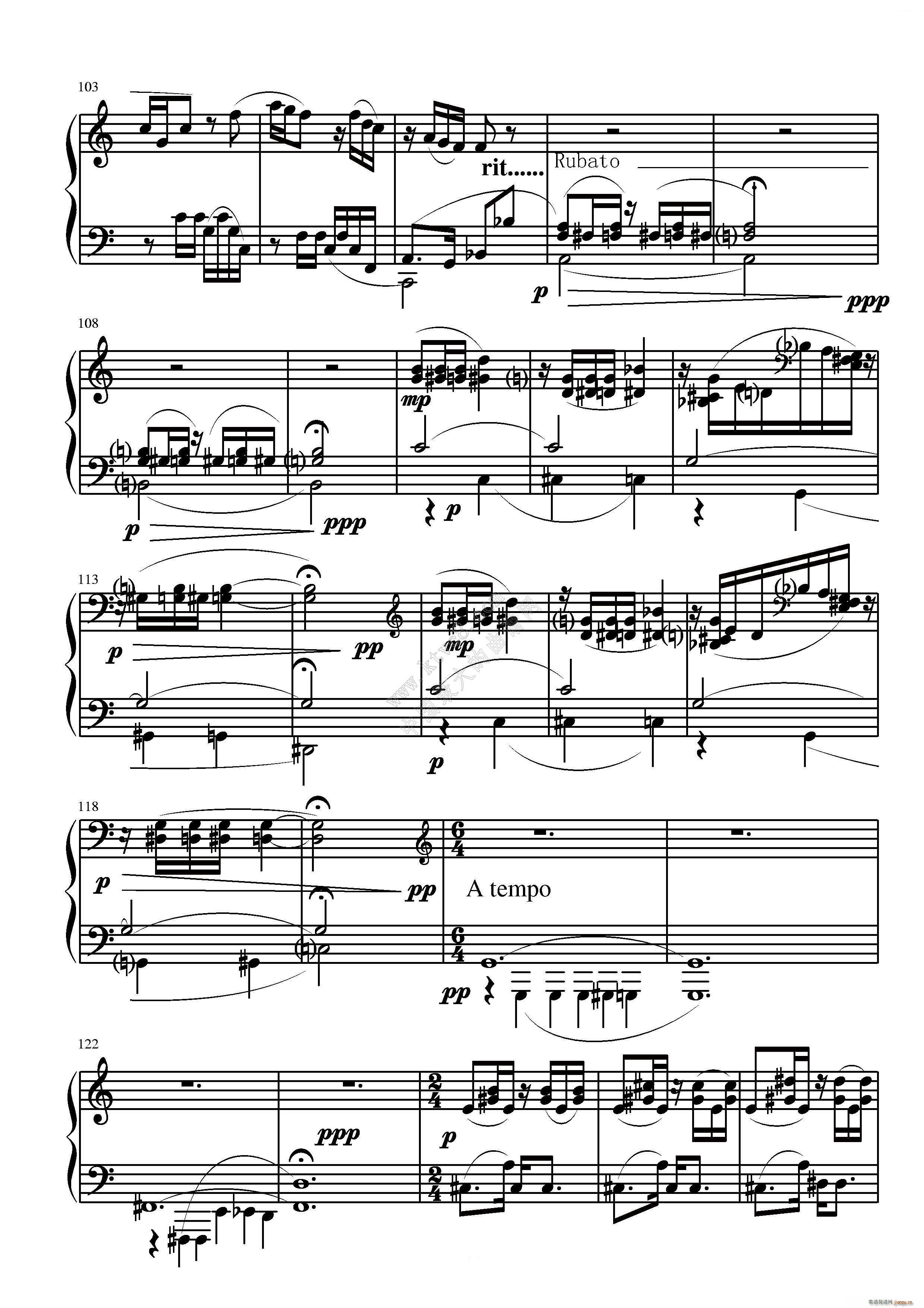 第五钢琴奏鸣曲(钢琴谱)9