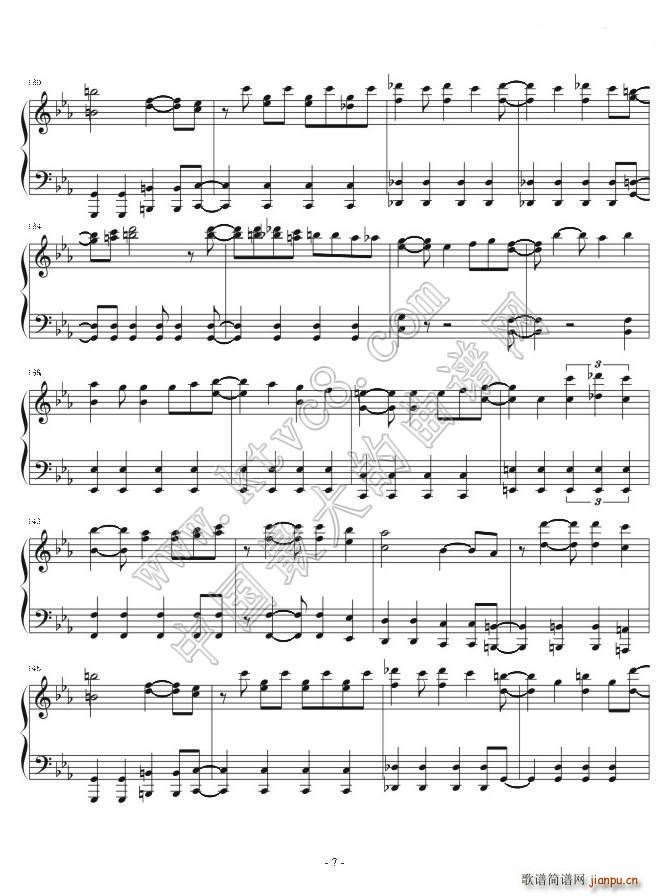 栆楏塅拡岎嬁嬋丒戞幍妝復乽柍尷偺垽乿(钢琴谱)7