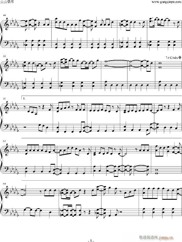 ココロ空モヨウ(钢琴谱)3