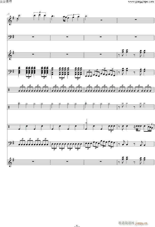 The Raising Fighting Spirit震撼(钢琴谱)5