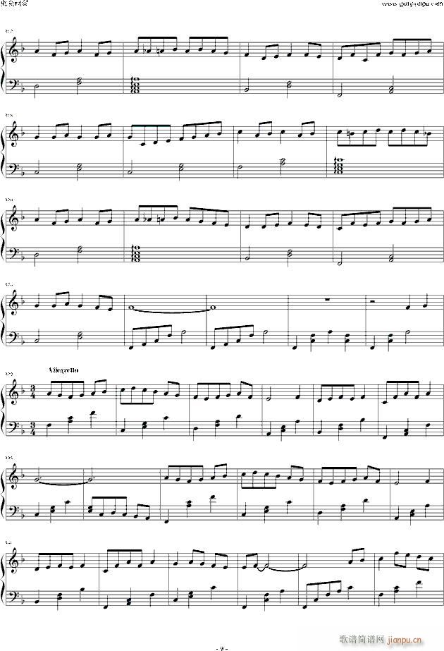 千与千寻主题变奏曲(钢琴谱)9