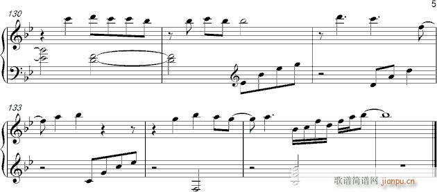 Arigatou(钢琴谱)5