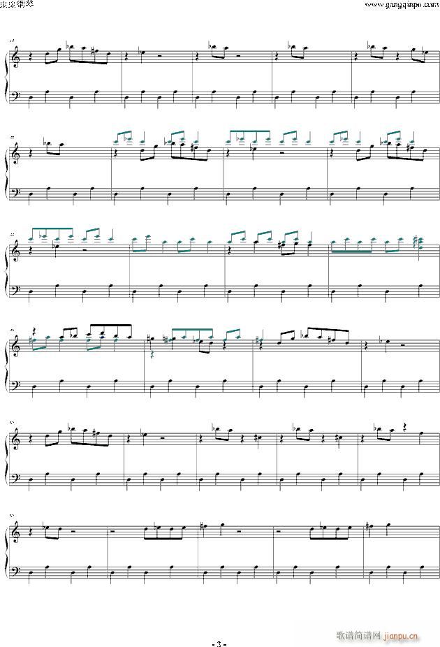 爱丽丝幻想曲(钢琴谱)3