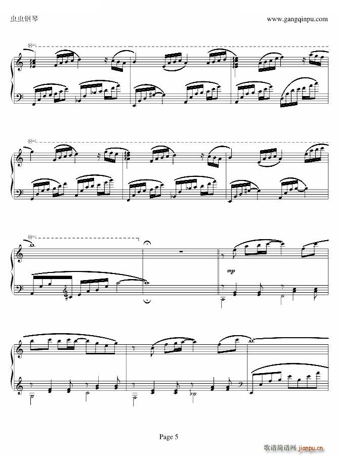 老人与海 改编(钢琴谱)5