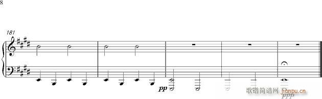 马勒第四交响曲第四乐章钢琴独奏(钢琴谱)8