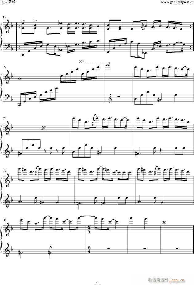 Waiting for the Fall(钢琴谱)7