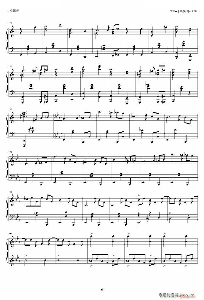 圆舞曲 灰姑娘(钢琴谱)6