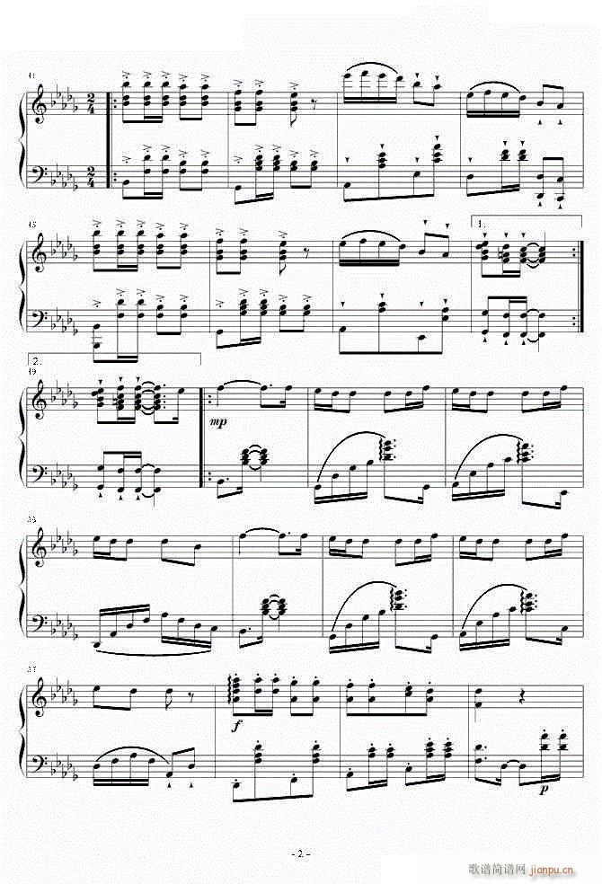 睫毛弯弯钢琴改编正式版2(钢琴谱)1