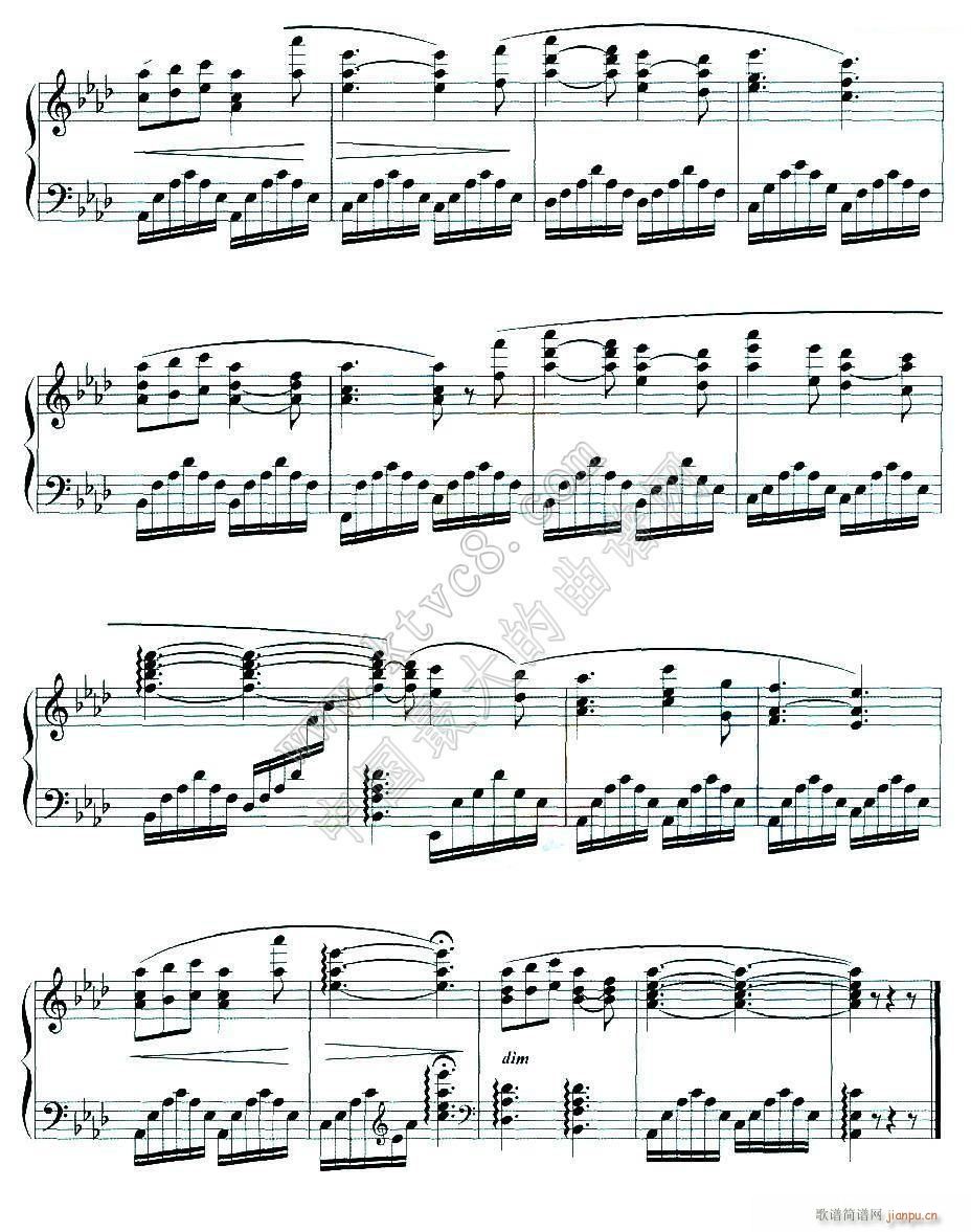 啊 我亲爱的爸爸(钢琴谱)3