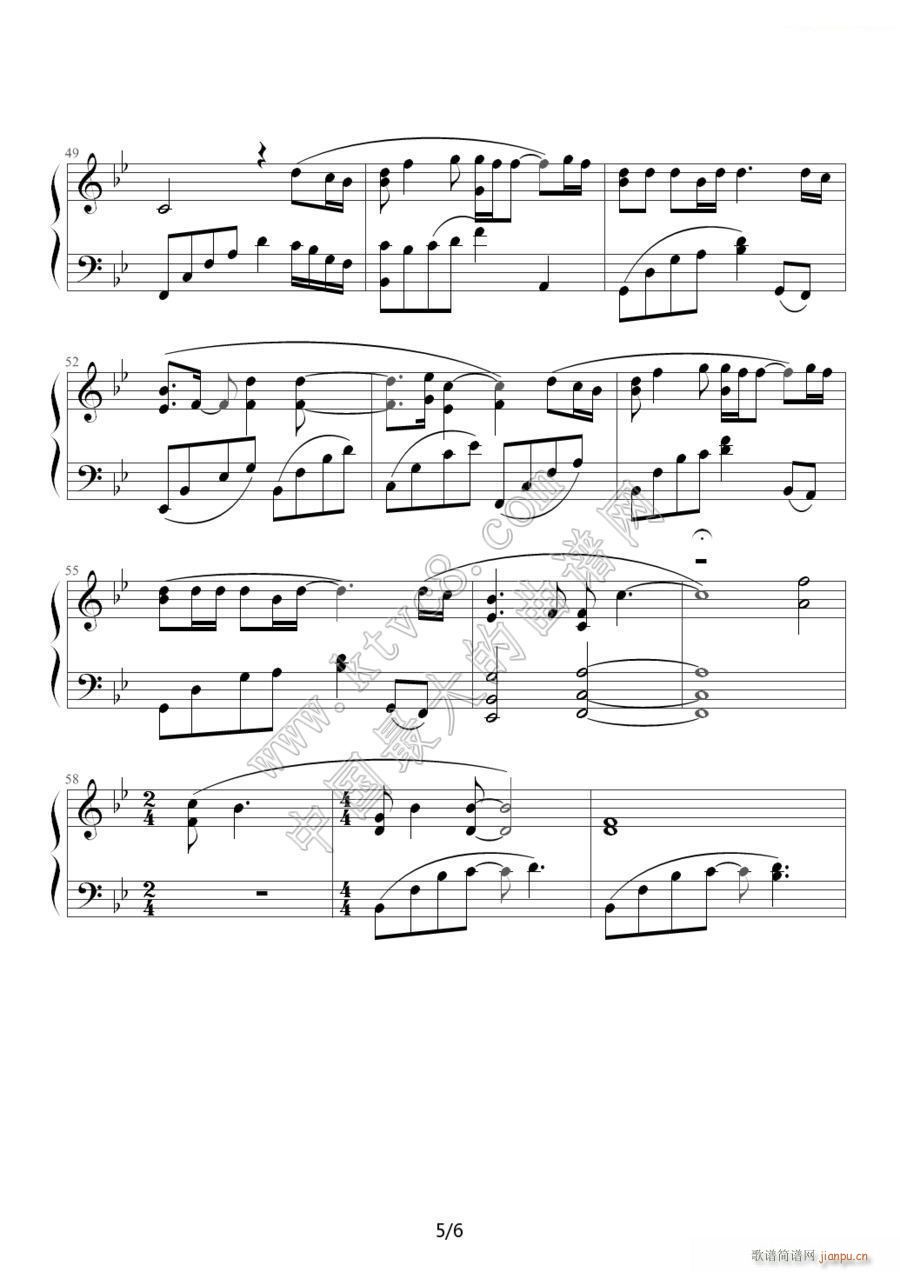 我和春天有个约会5(钢琴谱)1