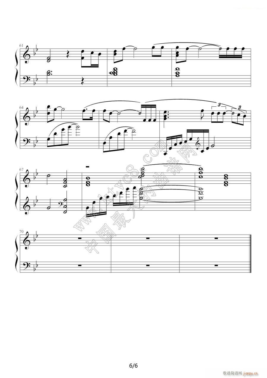 我和春天有个约会6(钢琴谱)1