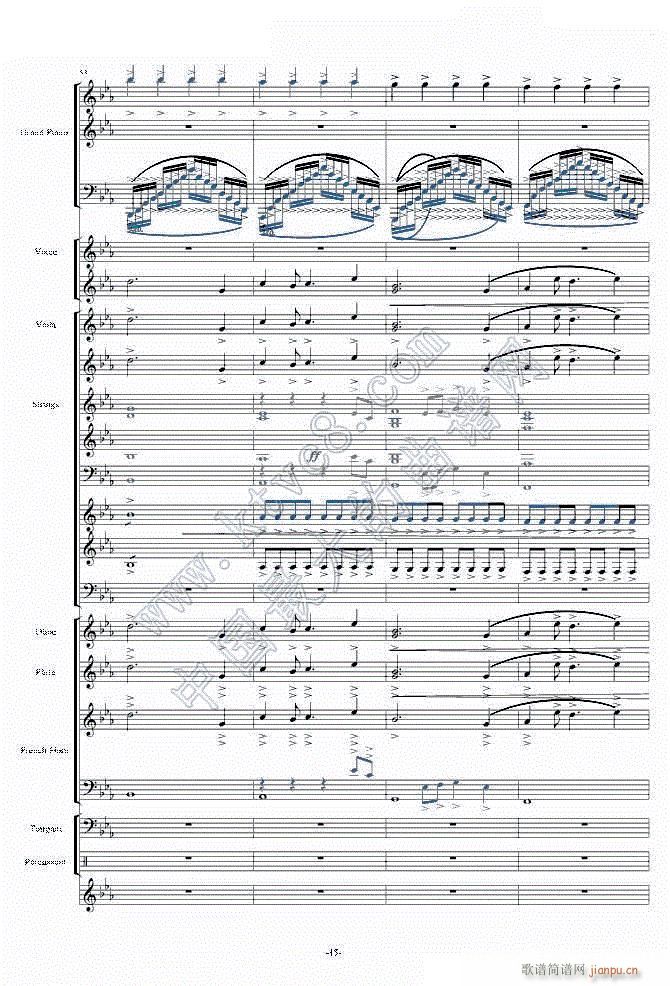 天空之城 震撼现代交响版16(钢琴谱)1