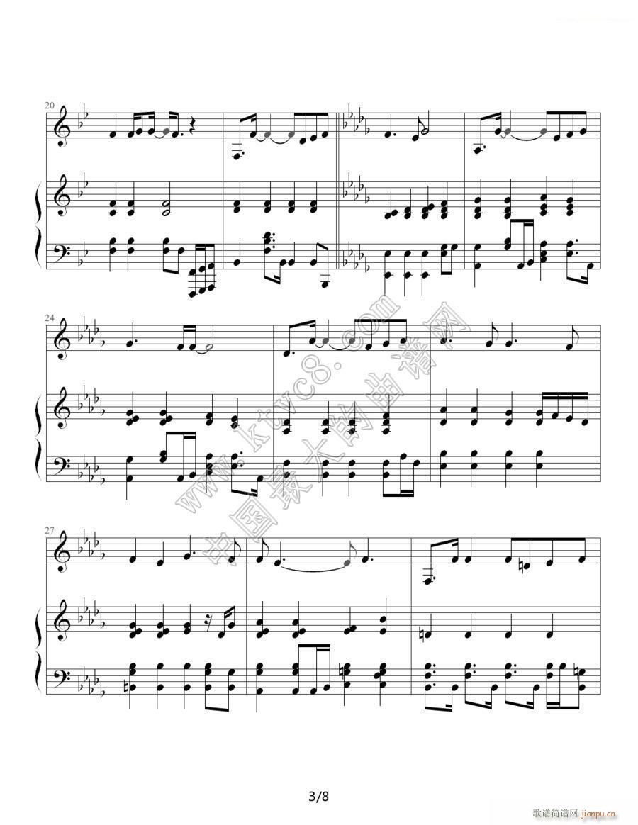 黑色幽默 伴奏 周杰伦 3(钢琴谱)1