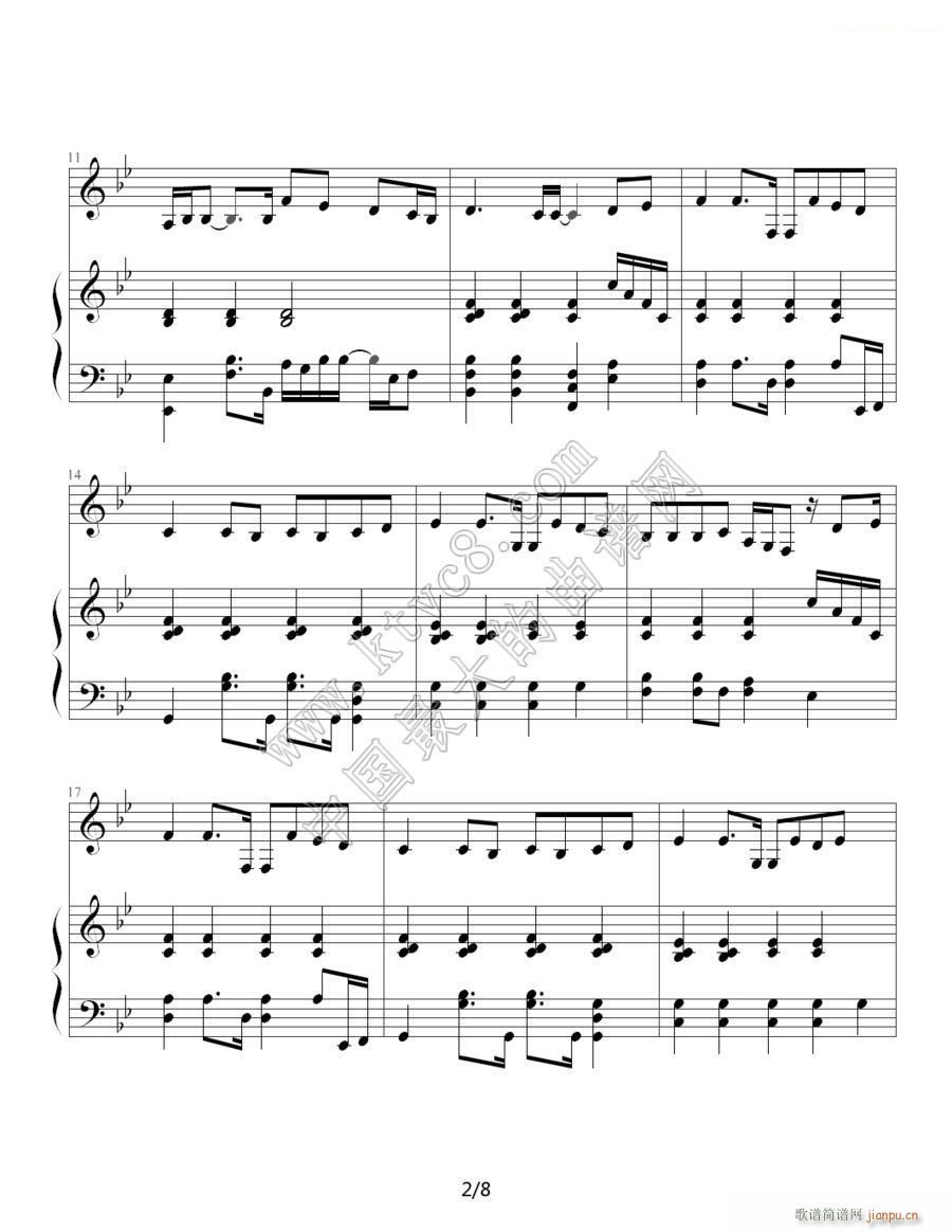 黑色幽默 伴奏 周杰伦 2(钢琴谱)1