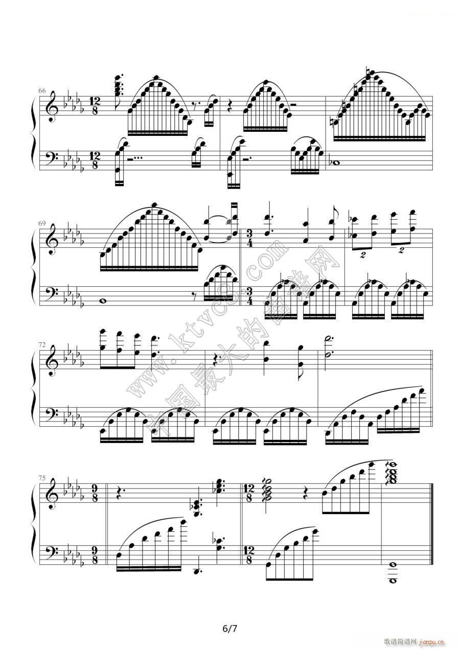 回忆 Memory 音乐剧 猫 主题曲 6(钢琴谱)1