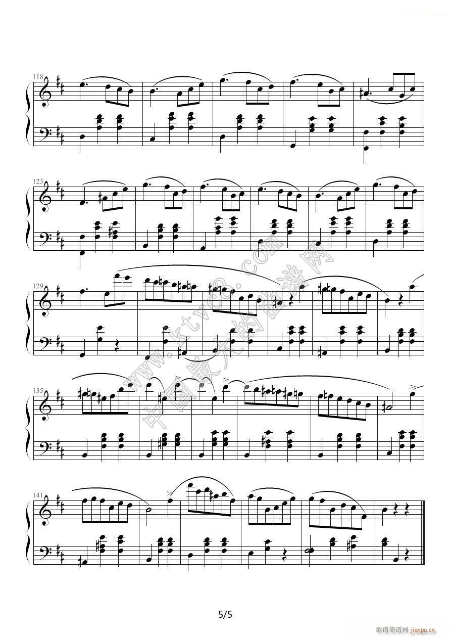 Waltes Op 69 No 2 肖邦5(钢琴谱)1