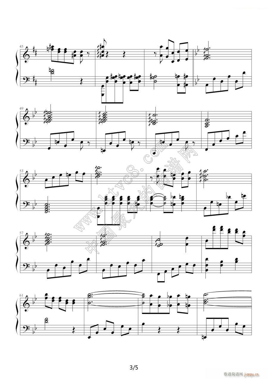 回忆 德尔 3(钢琴谱)1