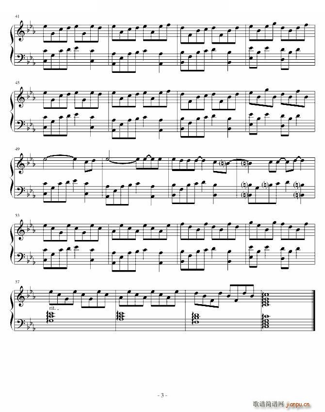 The sadness of my first love 初戀之殤(钢琴谱)3