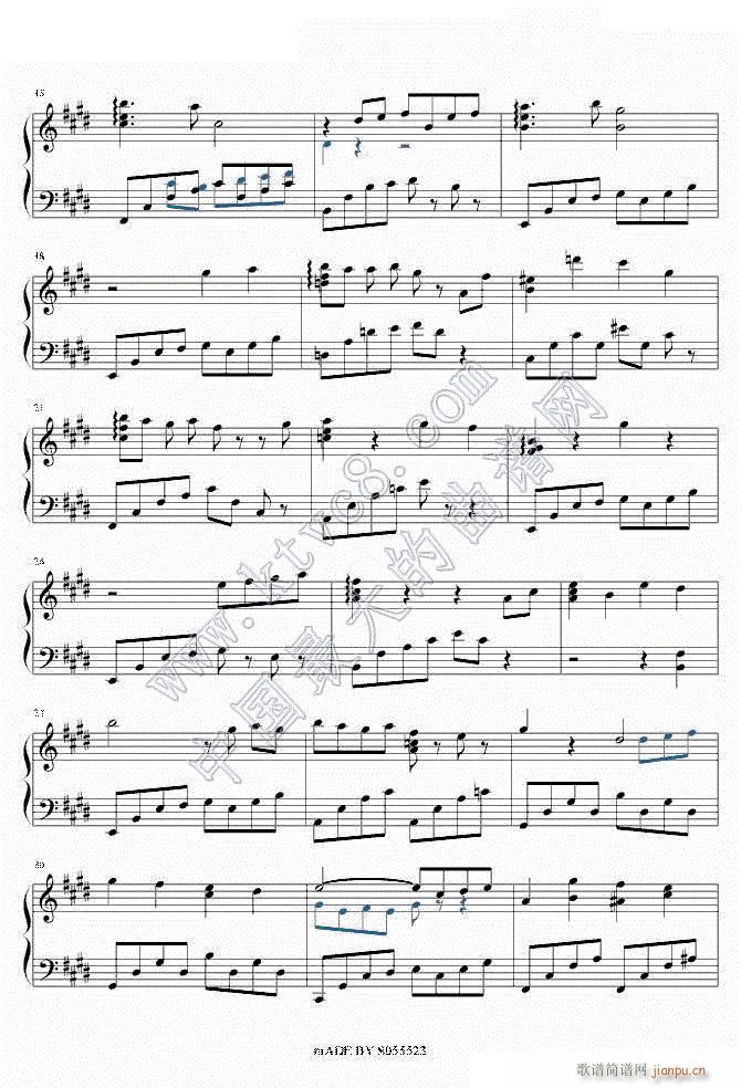 永遠の一瞬2(钢琴谱)1