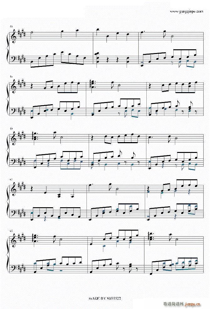 メインテーマ 永遠の一瞬(钢琴谱)3