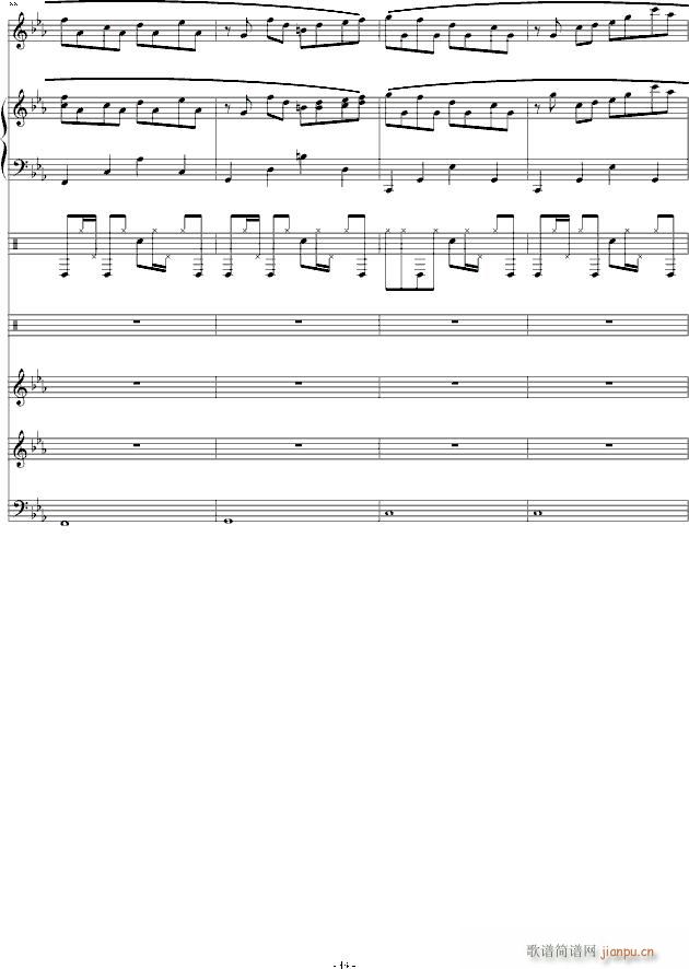 克罗地亚第三狂想曲(钢琴谱)14