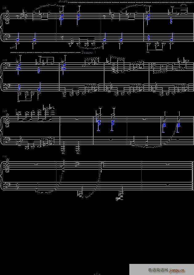 组曲第一首(钢琴谱)6
