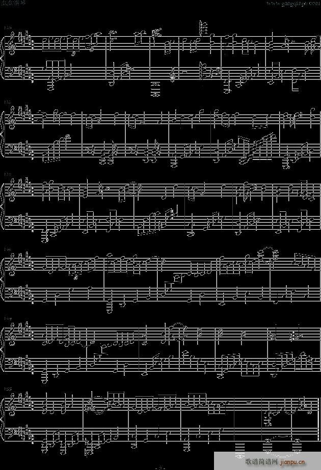 Kaito 上弦之月(钢琴谱)5