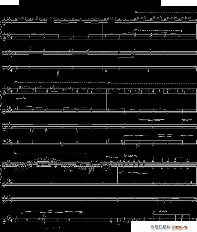 la campanella 钟四手联弹(钢琴谱)9